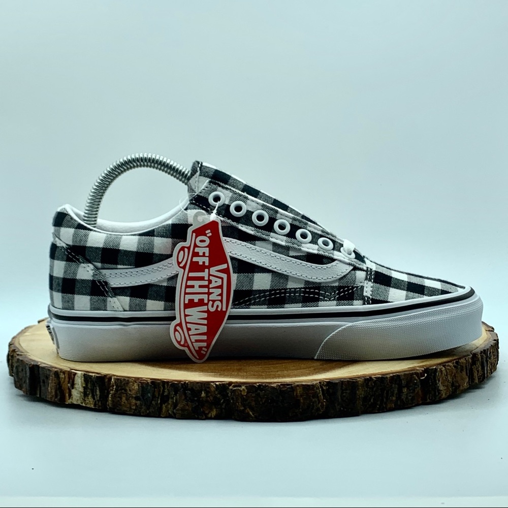 VANS Women’s Gingham Old Skool Black/White Various - Picture 7 of 10